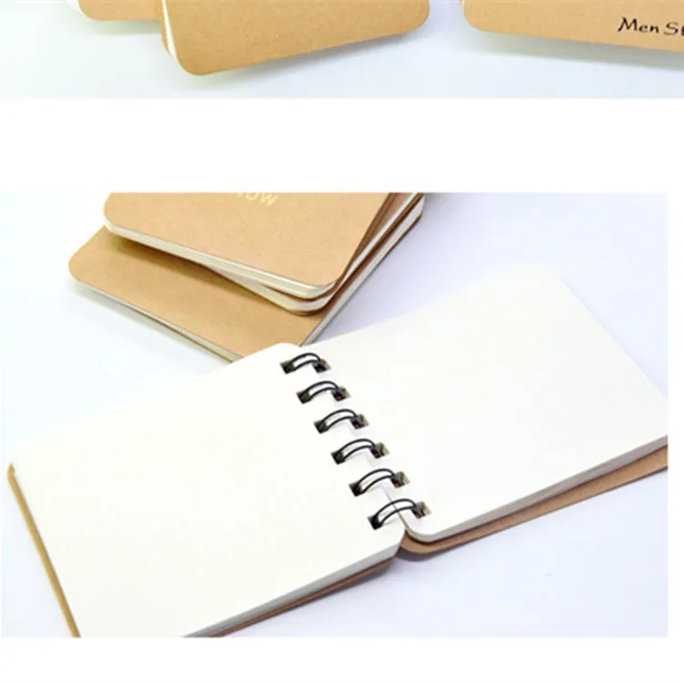 Small size Korean notebook with blank paper spiral notebook