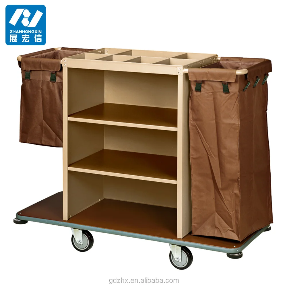 Тележка горничной отеля, тележка для уборки отеля, тележка для прачечной в отеле