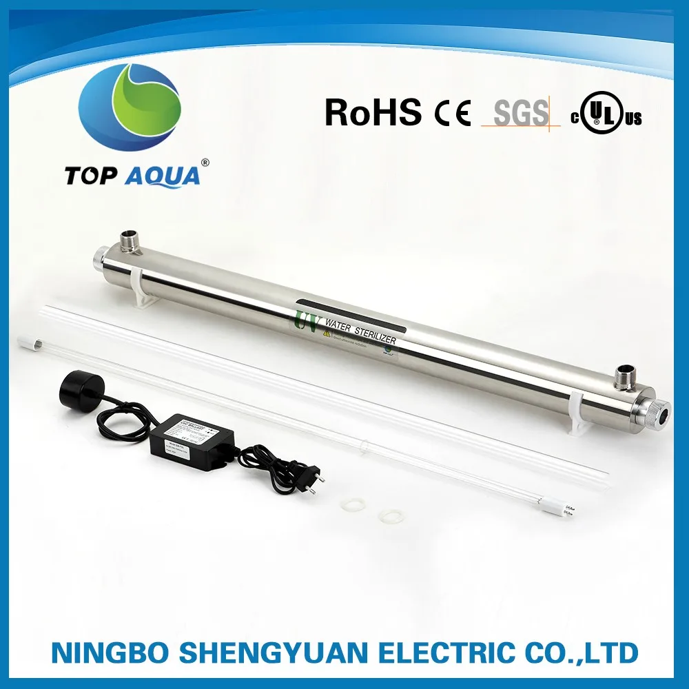 AGUA TOPONE stainless steel uv water sterilizer with uv water treatment lamp for drinking water uv treatment machine