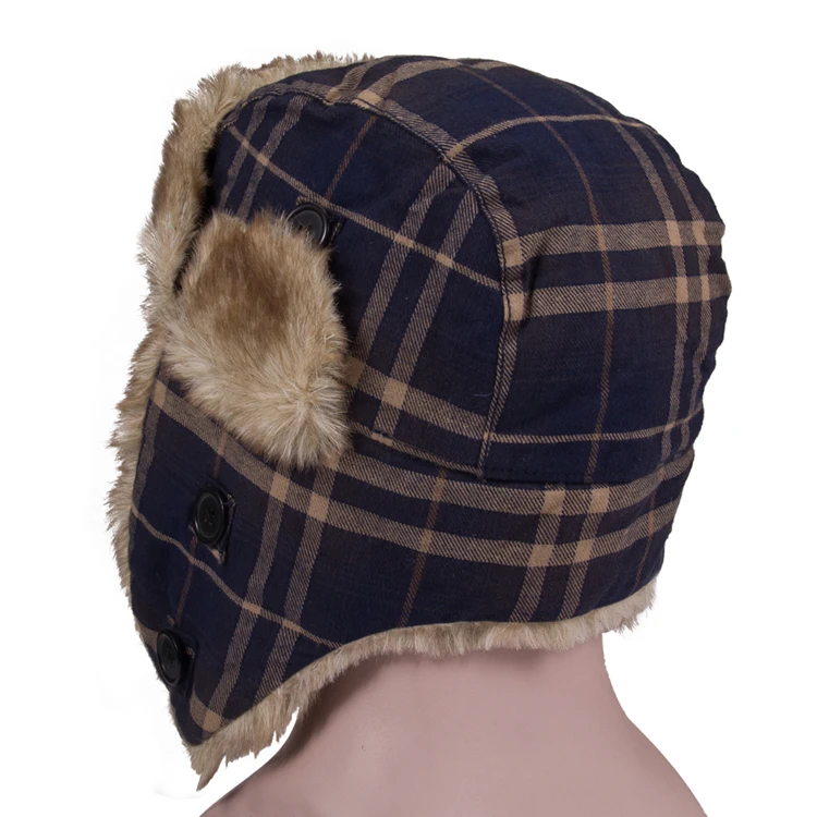 Customized Plush Earmuffs Ear Flap Winter Warm Hat And Caps