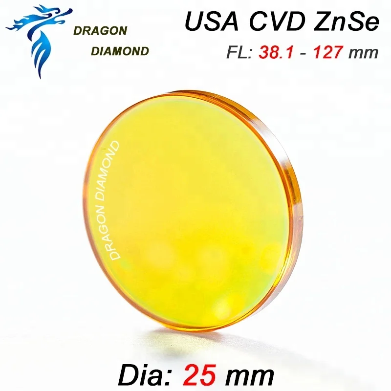 Co2 Laser Focus Lens Usa Znse With 12mm/18mm/19.05mm/20mm For Laser Cutting Machine