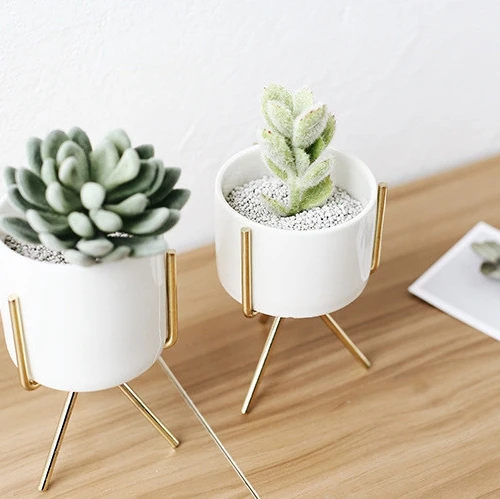 
Hot sale in ins wrought iron flower pot in garden home 