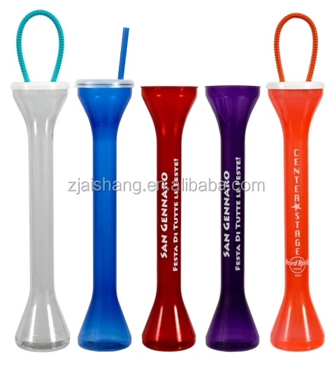 Promotion 28oz huge yard cup 100oz slush cups 1meter yard beer glass copo las vegas bubble shape long neck party cups with straw