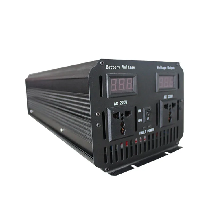 Топ мощность 50 Гц off grid 2000w 2500w 3000w 4000w 5000w 6000w 12v 24v dc to 110v 220v ac инвертор немодулированного синусоидального