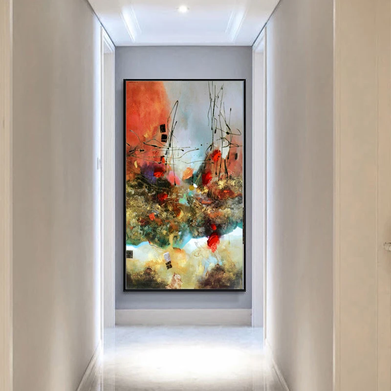 Beautiful Wall Hanging Abstract Artwork Canvas Framed Photo Picture