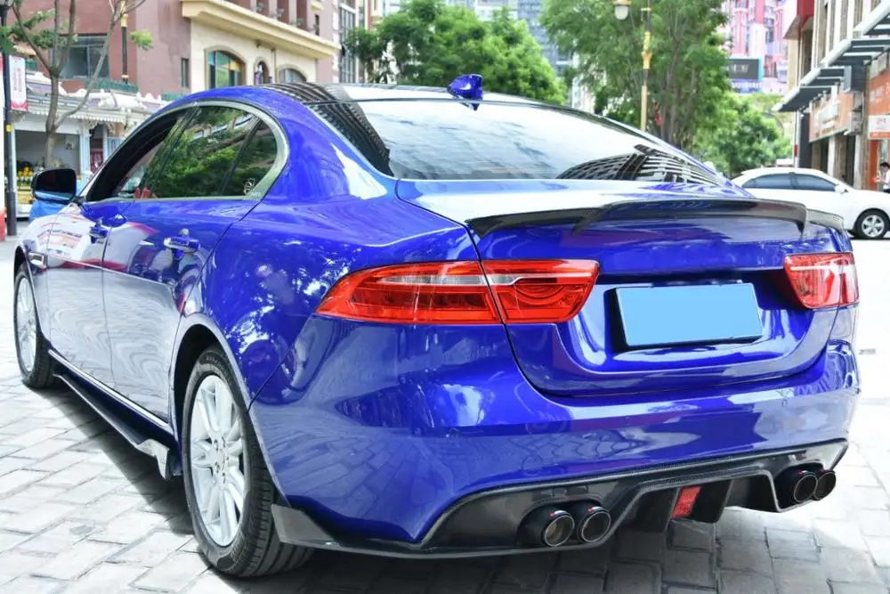 Carbon Fiber Spoiler For Jaguar XE XEL 2005-2018 Rear Wing Car Accessories