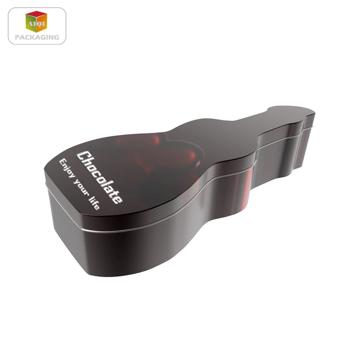 guitar tin box for saving money, guitar shaped boxes packaging