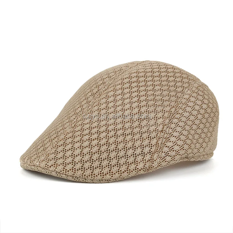 Wholesale Mens Unique Mesh Beret Hats Polyester beret caps
