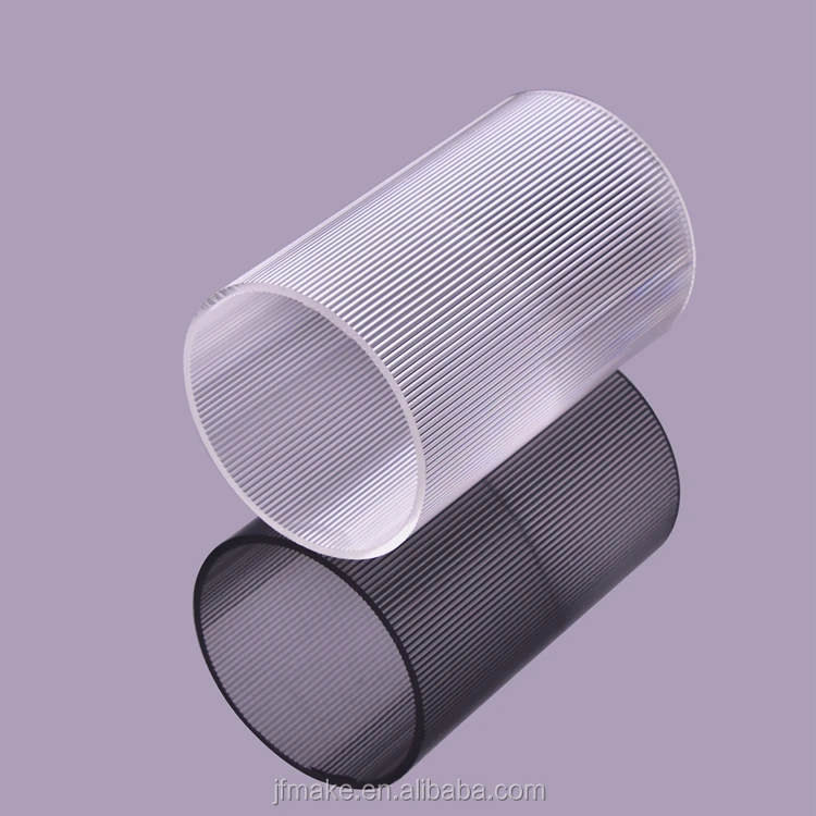 Wholesale Customized Inner Stripe Tube Clear Acrylic PMMA Pipe