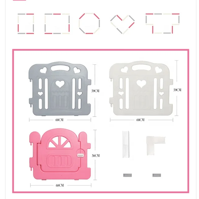 Регулируемый квадратный Безопасный детский вафельный манеж, детский пластиковый манеж для Манежа, манеж для безопасности детей