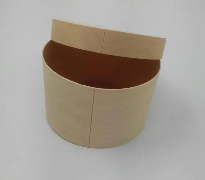 wholesale cheap poplar wood round box veneer wood cheese cake boxes