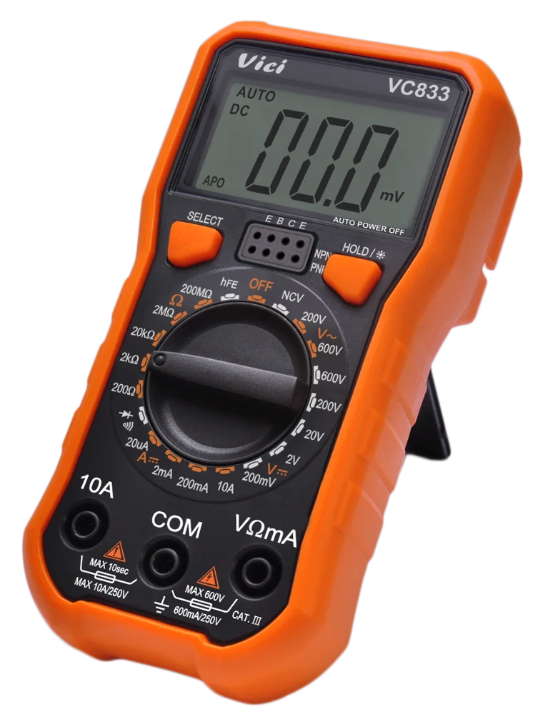 VC833 Wholesale Best Quality Electrician Meters Multimeter Digital True RMS