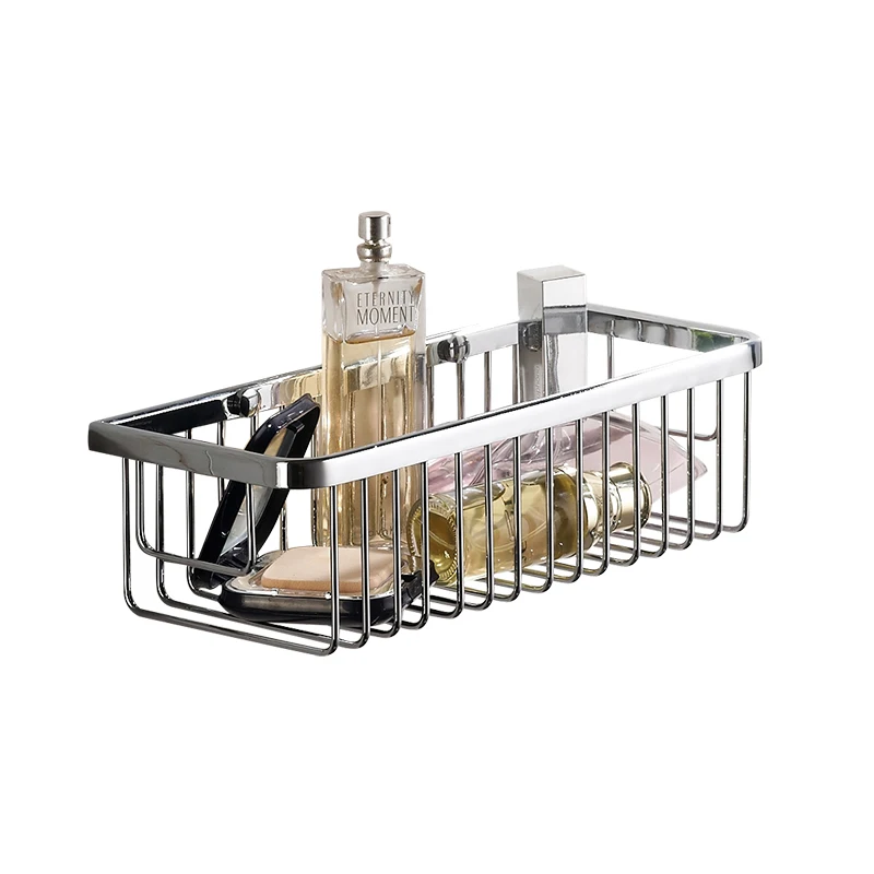 Chrome Corner Bath Storage Brass bathroom Shower Corner shelf