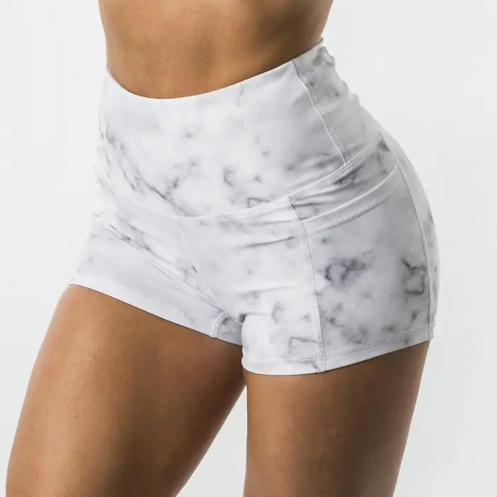 Best Quality 4 Way Stretch Jog Sports Shorts With Pockets Striped Support Shorts Tights