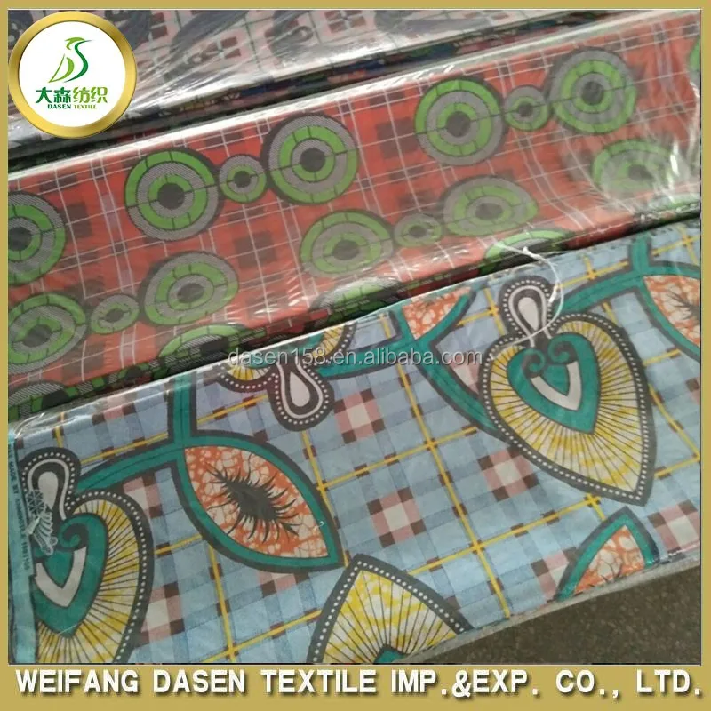 African Fabrics Wholesale 100% Cotton Fabric African Wax Prints Fabric china supplier weifang