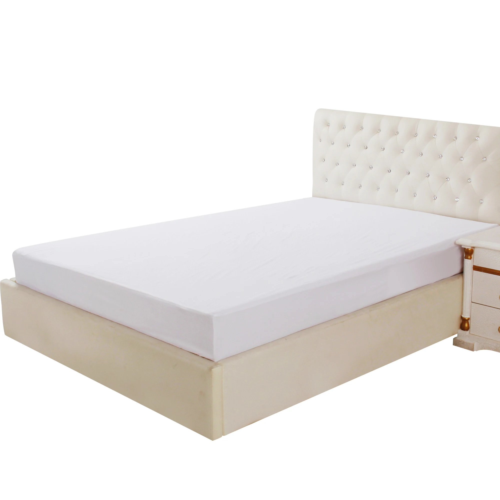 Wholesale China 105gsm cotton terry fabric TPU waterproof mattress cover / protector