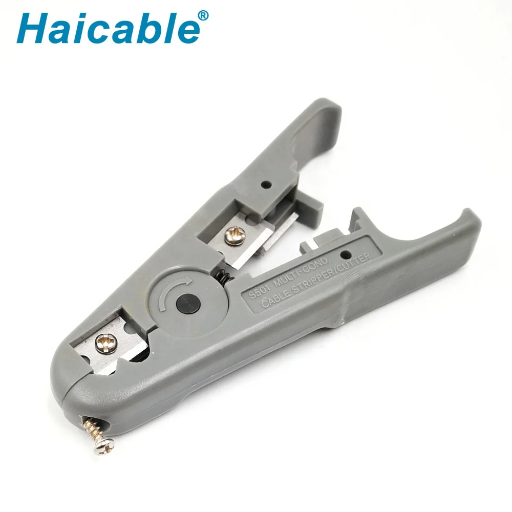 HT-S501A Rg11-rg6-rg56 Cable Cutter Wire Stripping Pliers Rg59 Network High Precision Hand Stripper
