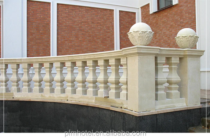 
Exterior carved limestone stone stair Handrails 