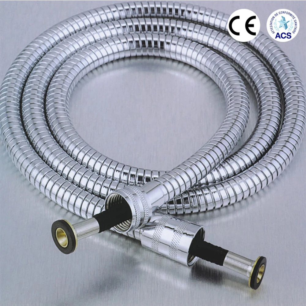 
YUYAO GARON ACS and CE certification high quality shower hose with brass nut 