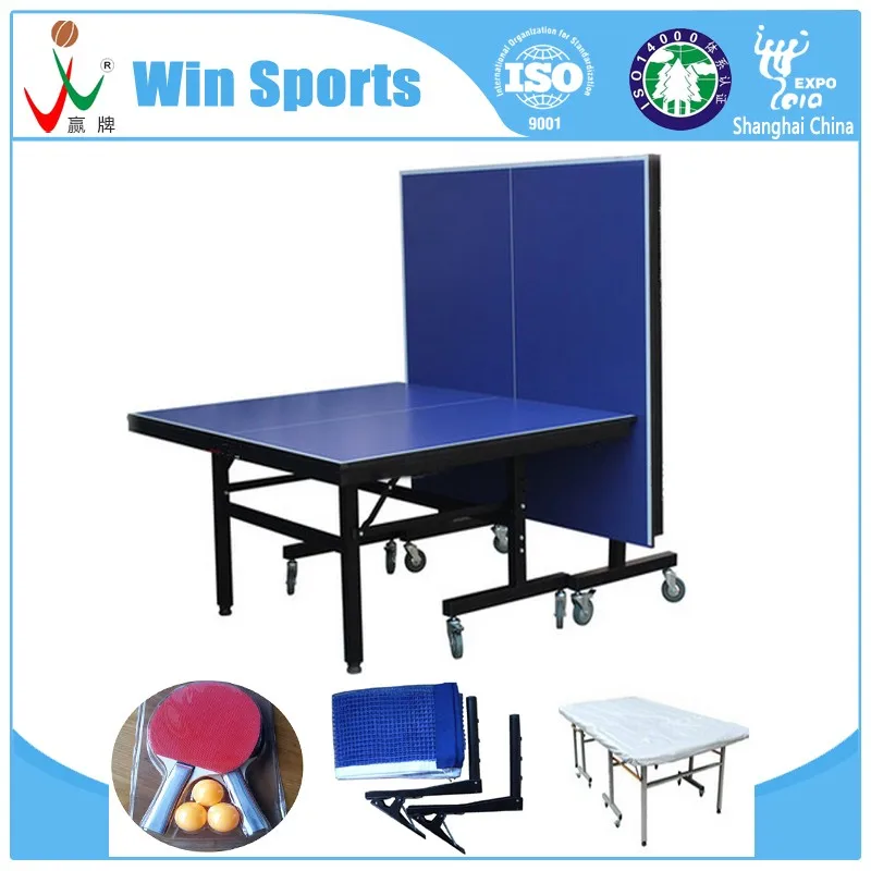 Wholesale factory OEM high quality folding tables sale ITTF buy movable pingpong table indoor tennis table china