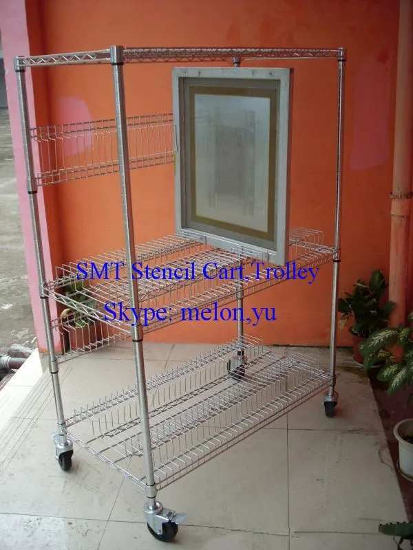 High Quality SMT Stencil Cart or Trolley for Electronics Factory