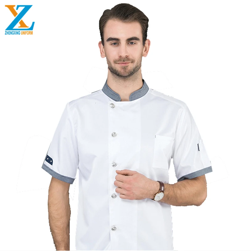 
Fashion latest 5 star best hotel uniform with apron and chef hat 