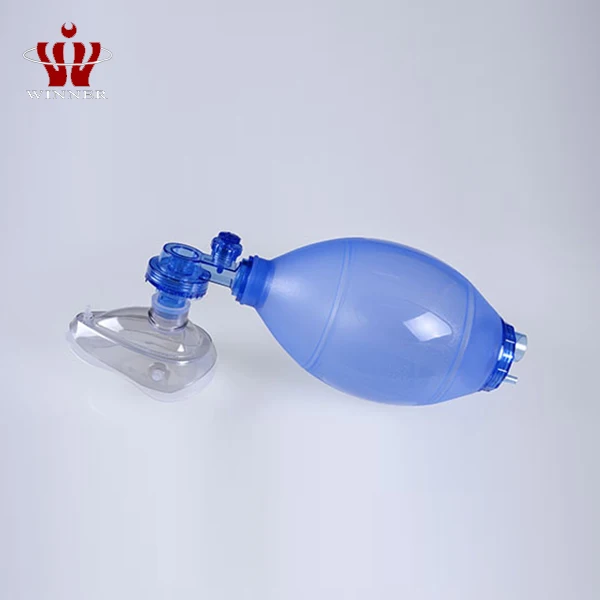 Artificial emergency manual oxygen breath resuscitator