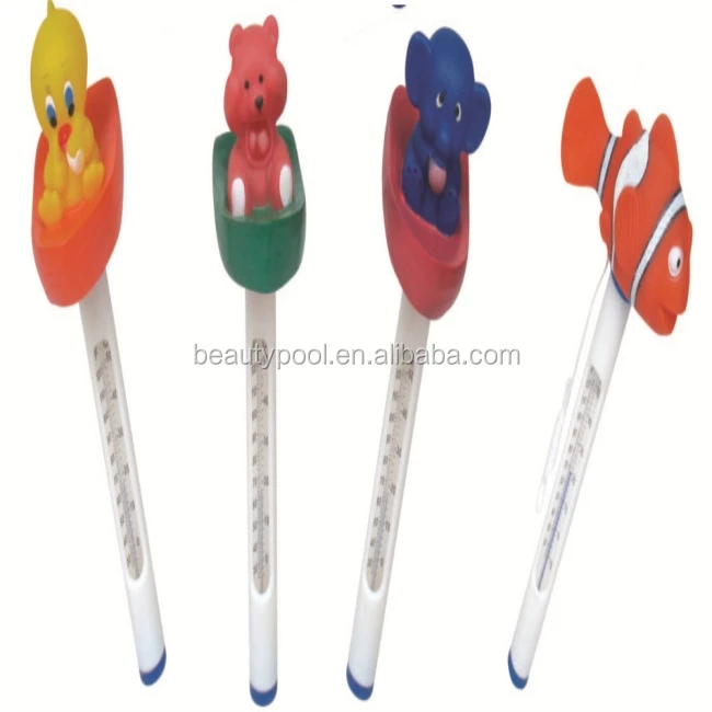 60513 Swimming Pool floating animal thermometer in 4 styles