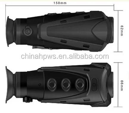 1-2km evidence gathering binocular / monocular portable thermal imaging camera
