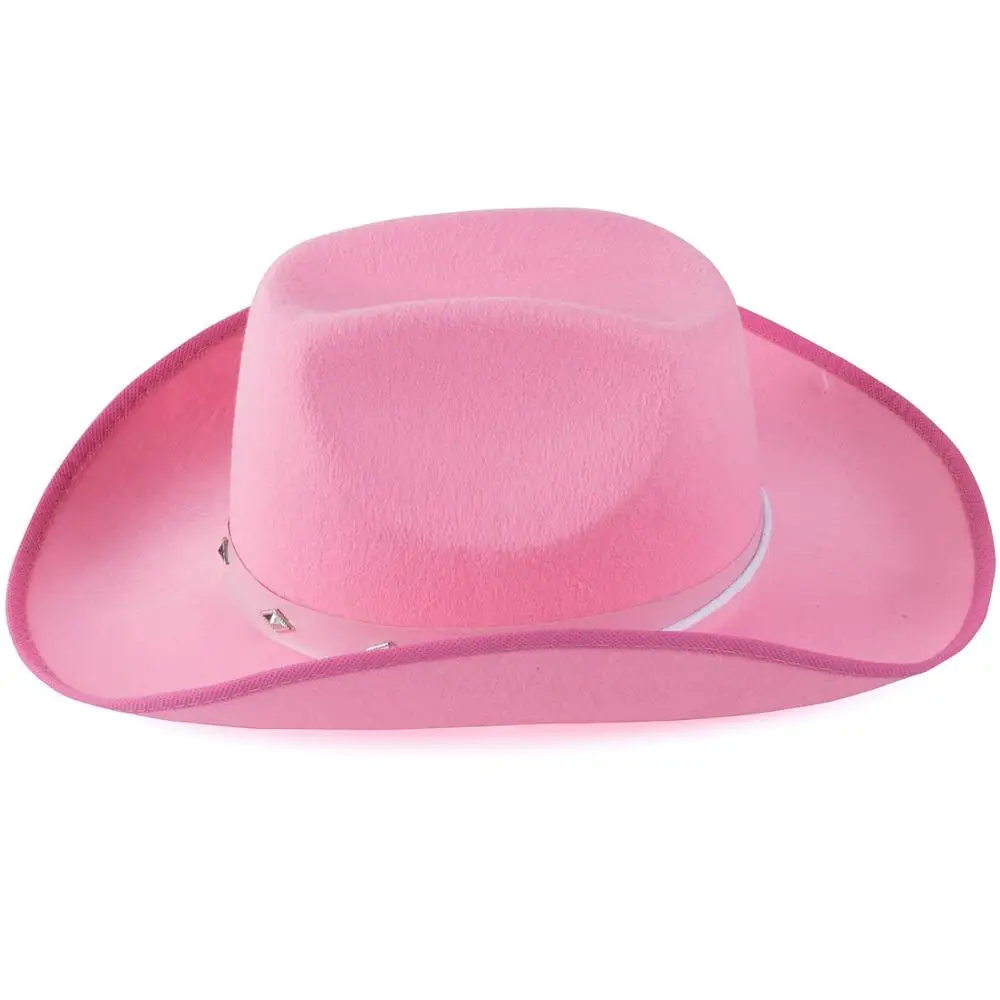 
Pink Cowboy Hat - Studded Cowboy Hat - cowgirl Costume Accessories - Western Cowboy Hat 