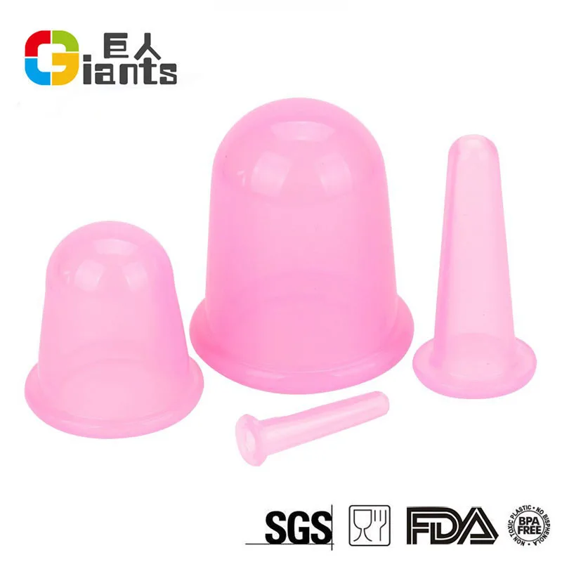 
4 PCS Silicone Cupping cup Set for Chinese Cupping and Massage Therapy 