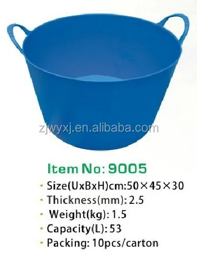 garden bucket,plastic bucket,flexible pail plastic trough,REACH