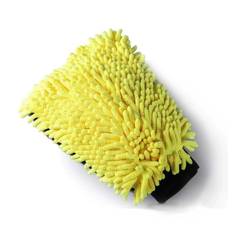 Car washing mitt car care detailing mitts microfiber chenille gloves dusting cleaning glove for home