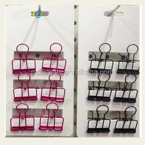 New Novelty Popular Metal Hollow Fold-back Wire Long Tail Clips
