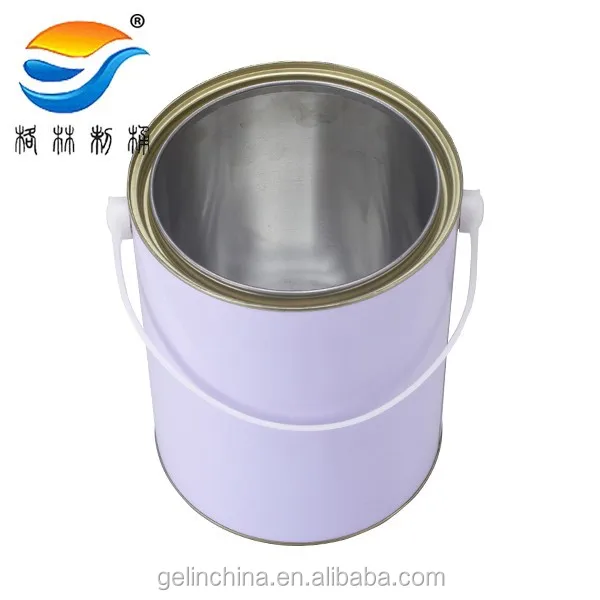 5L empty paint container, metal pail for paint, tin can for paint