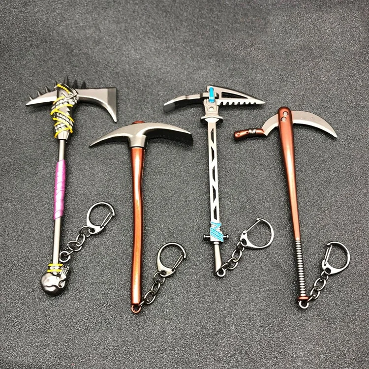 Weapon 3D Kids Models M4 Rifle Pickaxe Hammer Customised Keychain