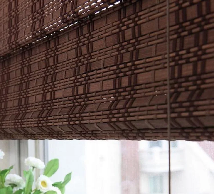 High quality roman style bamboo folding up blinds