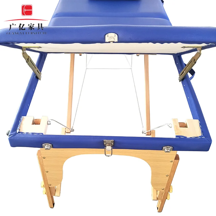 wood adjustable deluxe foldable massage beds massage beauty spa table for sale
