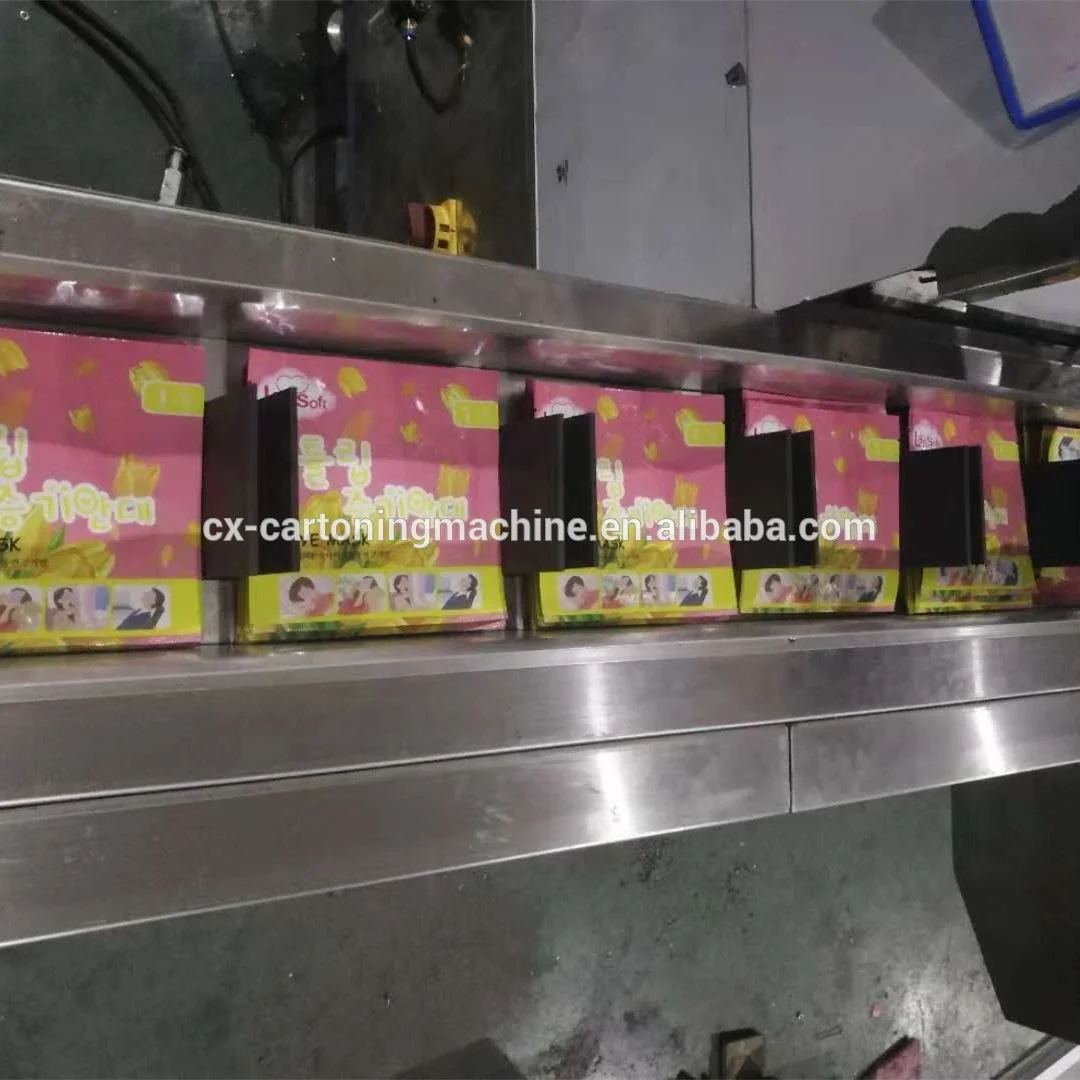 
Automatic Eye Mask Cartoning Equipment with Hot Melt Sealing Machine for Bag Case Packing 