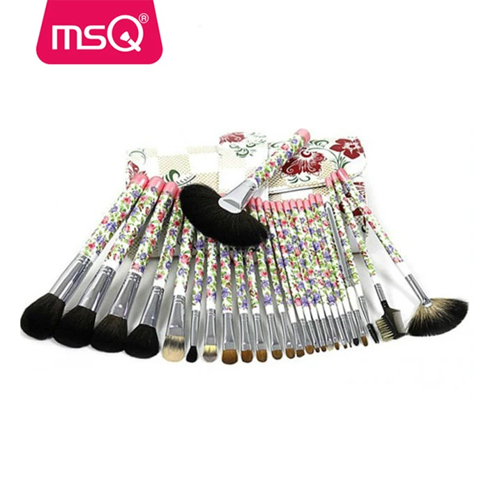 MSQ 26 pcs professional makeup brush set synthetic hair makeup sets beautiful marble makeup brush Butadiene Styrene