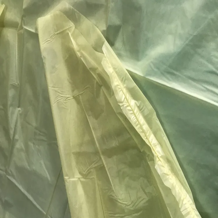 JWIG6001 China Factory Disposable Waterproof CPE/PE plastic Gown/clothes