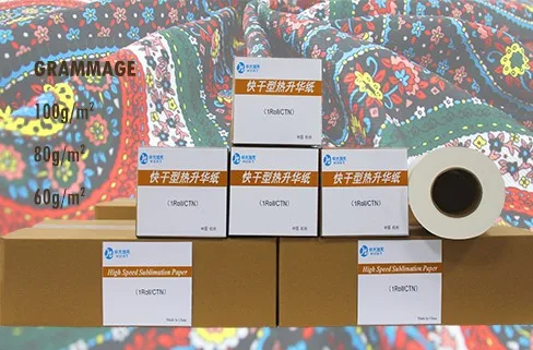 Высококачественная сублимационная переводная бумага для цифровой печати, 60/80/90/100gsm
