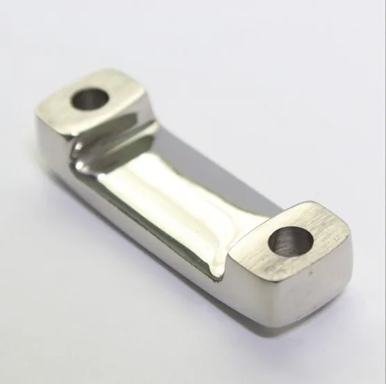 high polished marine grade 316 stainless steel boat yacht lock rope tie down deck fitting eye strap loop hardware