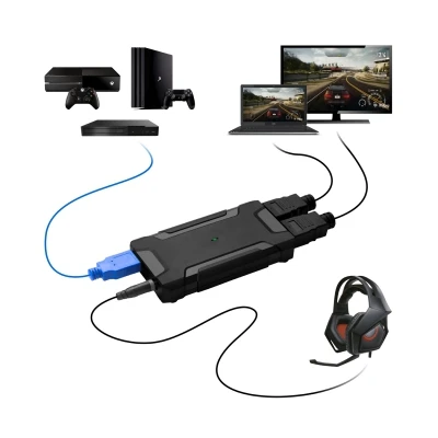 Fly Kan USB3.0 HD Video Gaming Capture Device Box for Windows OS (1080p)