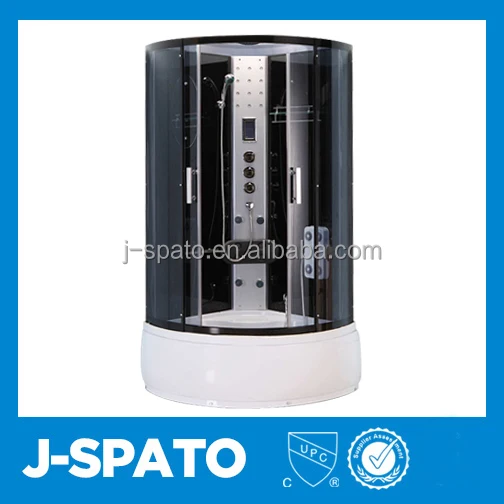 2015 Luxury Cheap Double Computer Controllors Whirlpool Bath Movable Sliding Glass Steam Shower Room JS-836