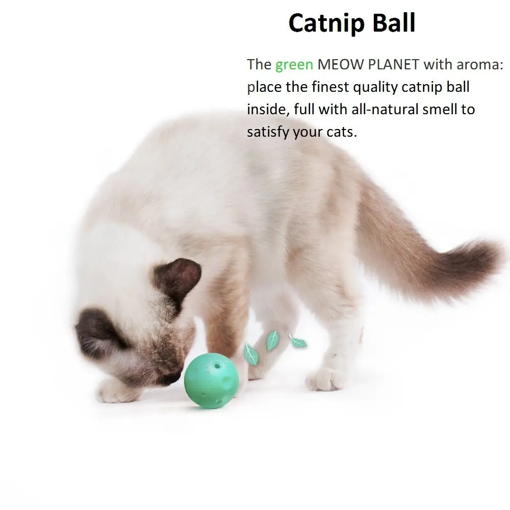 PETKIT Cat Toy Cat Scratcher with track,catnip and bell ball attractive to cats