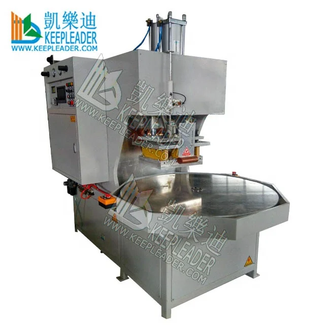 PU Leather Embossing Cutting HF Welding Machine for Shoe Upper_TPU Badge_Box_Sun Visor Fusing Semi-Auto High Frequency Equipment