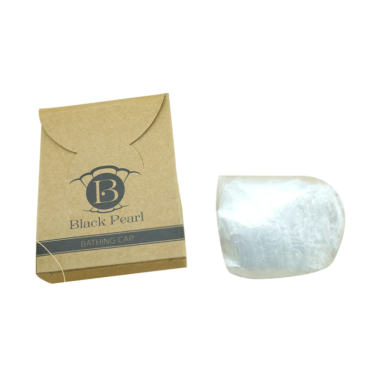 Bathroom products custom logo disposable plastic shower cap