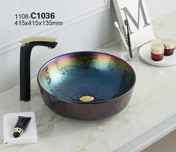 C1052 PATE bathroom vanity sink modern washbasin cabinet design