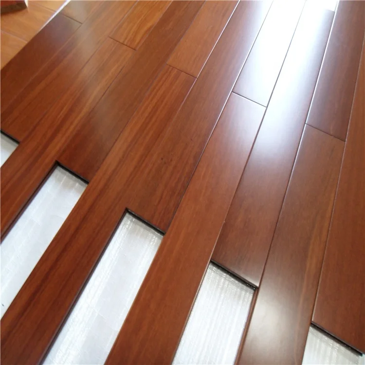Prefinished T&G joint Mahogany Color Brazilian Teak solid wood flooring